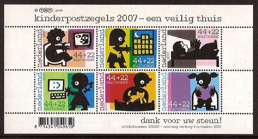 Nederland NVPH nr 2527 postfris Kinderpostzegels 2007, Postzegels en Munten, Postzegels | Nederland, Ophalen of Verzenden, Na 1940
