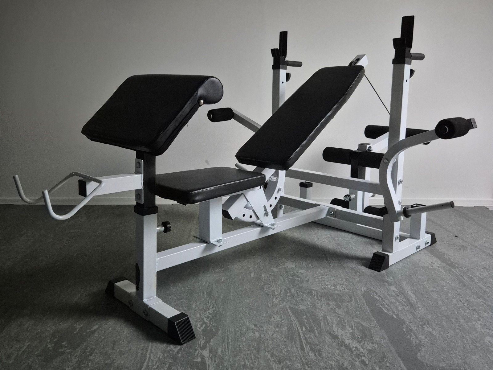 Universele Halterbank Krachtstation – Complete Home Gym, Ophalen of Verzenden, Zo goed als nieuw, Benen, Fitnessbank