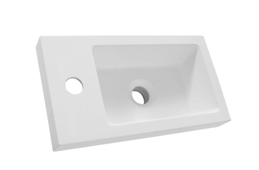opbouw fontein mat wit 40x22x5cm, Ophalen, Nieuw, Steen, Toilet