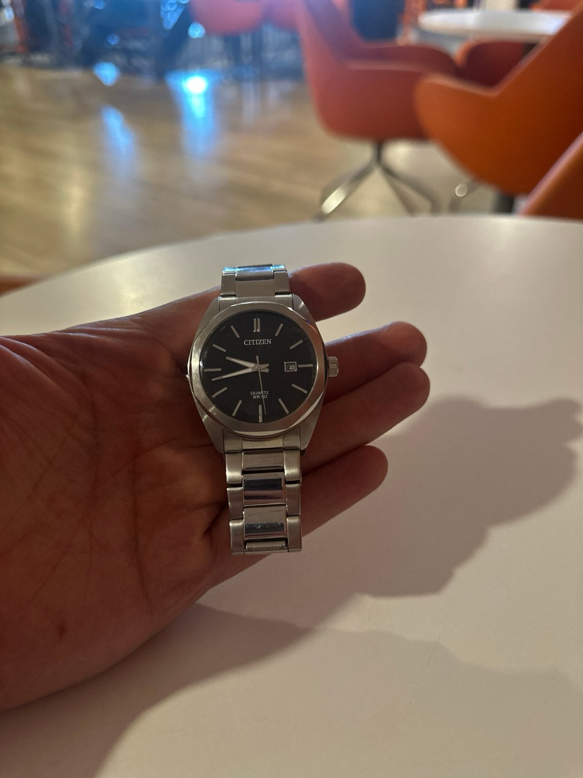Citizen horloge nieuwstaat met doosje en pinnetje, Staal, Nieuw, Ophalen of Verzenden, Polshorloge