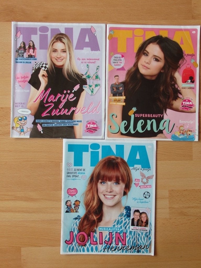 Tina uit 2018 (3 stuks), Boeken, Tijdschriften en Kranten, Gelezen, Ophalen