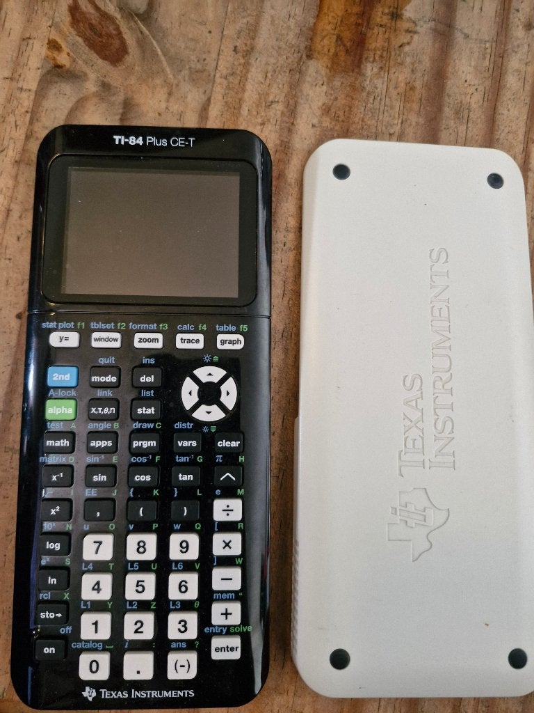 Texas Instruments TI-84 plus CE-T, Diversen, Ophalen of Verzenden, Grafische rekenmachine, Zo goed als nieuw