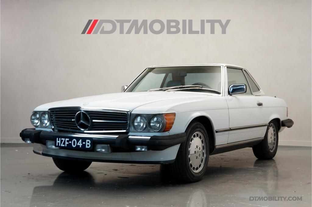Mercedes-Benz 500-serie 560 SL | NL-Kenteken | Leder, Auto's, Oldtimers, Automaat, 232 pk, Cabriolet, Wit