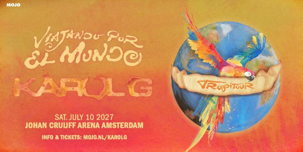 KAROL G - AMSTERDAM - TWO GOLDEN CIRCLE RIGHT TICKETS!, Twee personen, Juli