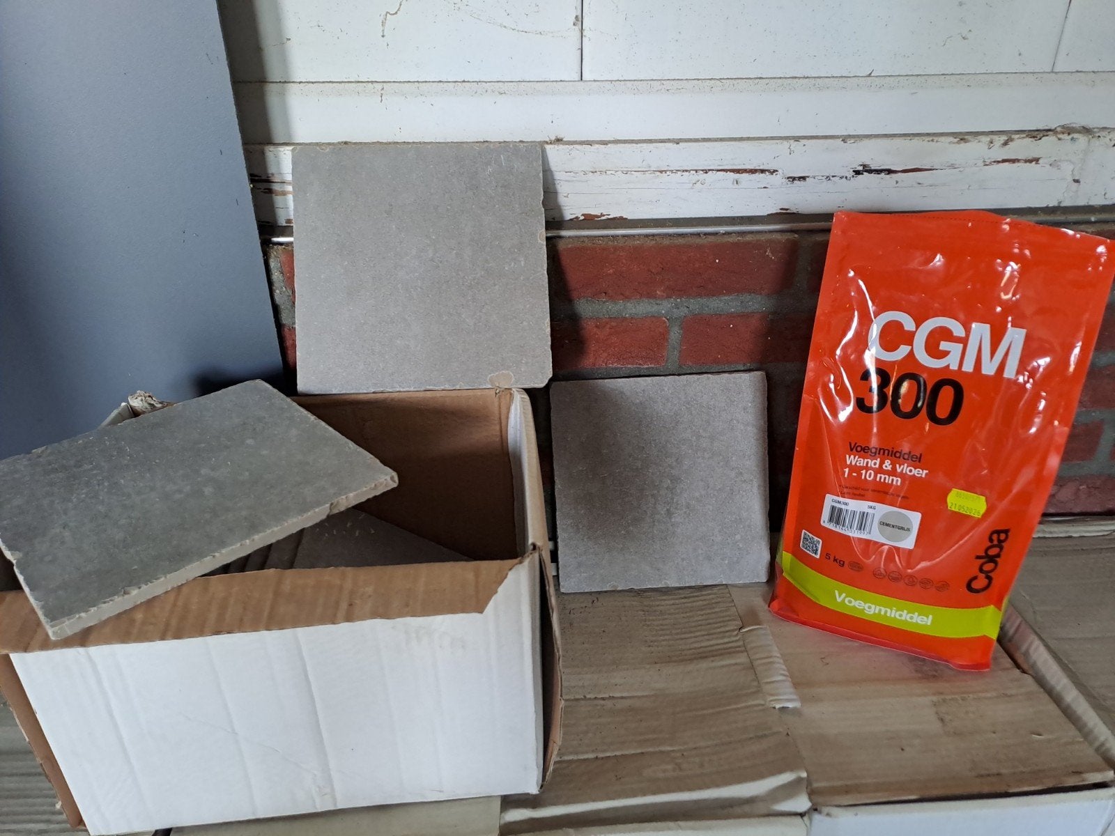 authentieke getrommelde dunne vloer/ wand tegel 20 x 20 cm, Ophalen, 60 cm of meer, Nieuw, 5 tot 10 m²