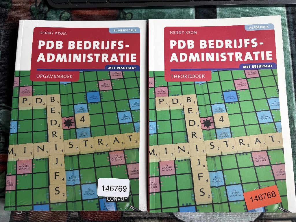 PDB Bedrijfsadministratie: Theorieboek & Opgavenboek, Boeken, Henny Krom, Ophalen of Verzenden, Zo goed als nieuw, MBO