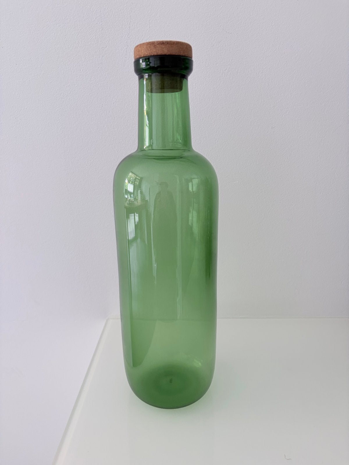 HAY fles met kurk 1,5 liter, Ophalen, Met deksel, Groen, Glas