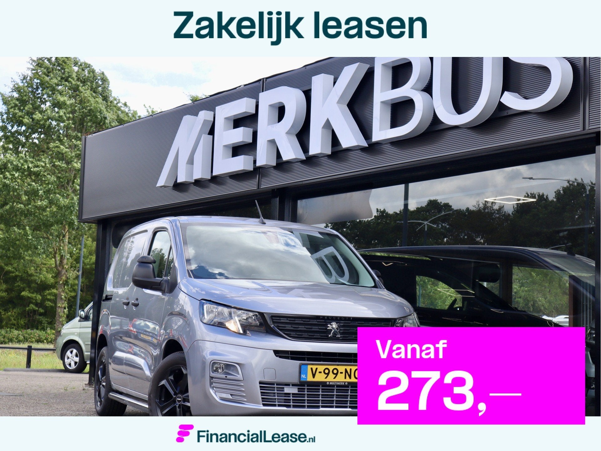 Peugeot Partner HDI 102PK MARGE-BTW VRIJ AIRCO CRUISE, Gebruikt, Euro 6, 4 cilinders, 1337 kg