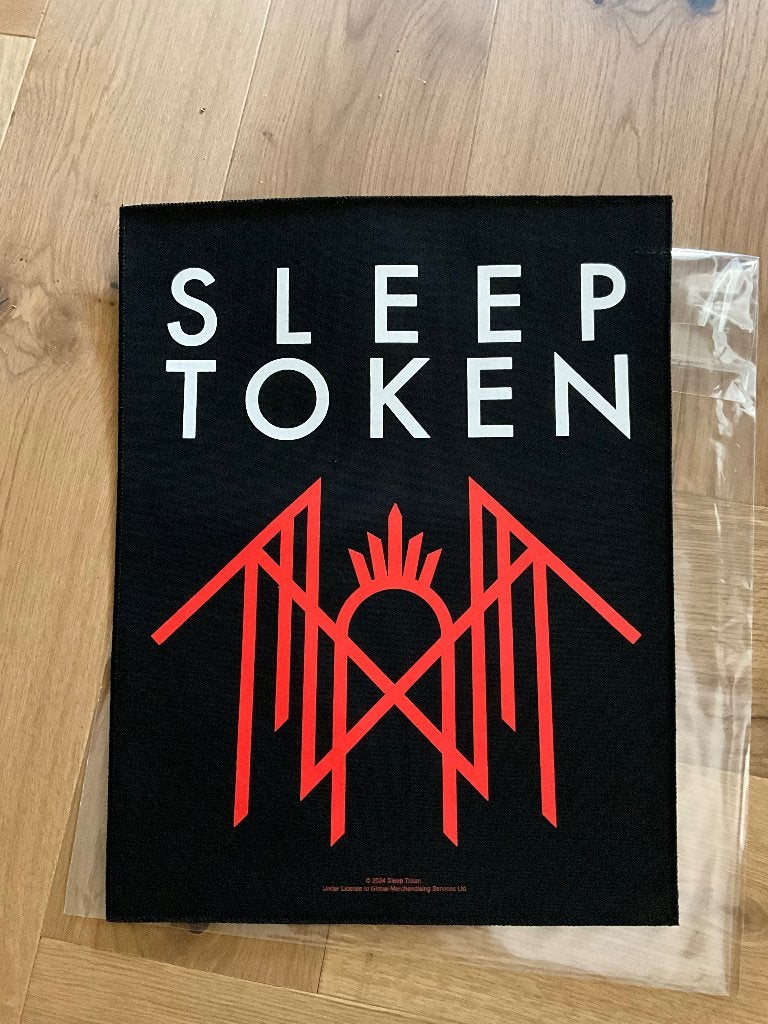 Sigil  back/rug patch van Sleep Token, Verzamelen, Nieuw, Ophalen of Verzenden, Kleding, Sigil  back/rug patch van Sleep Token