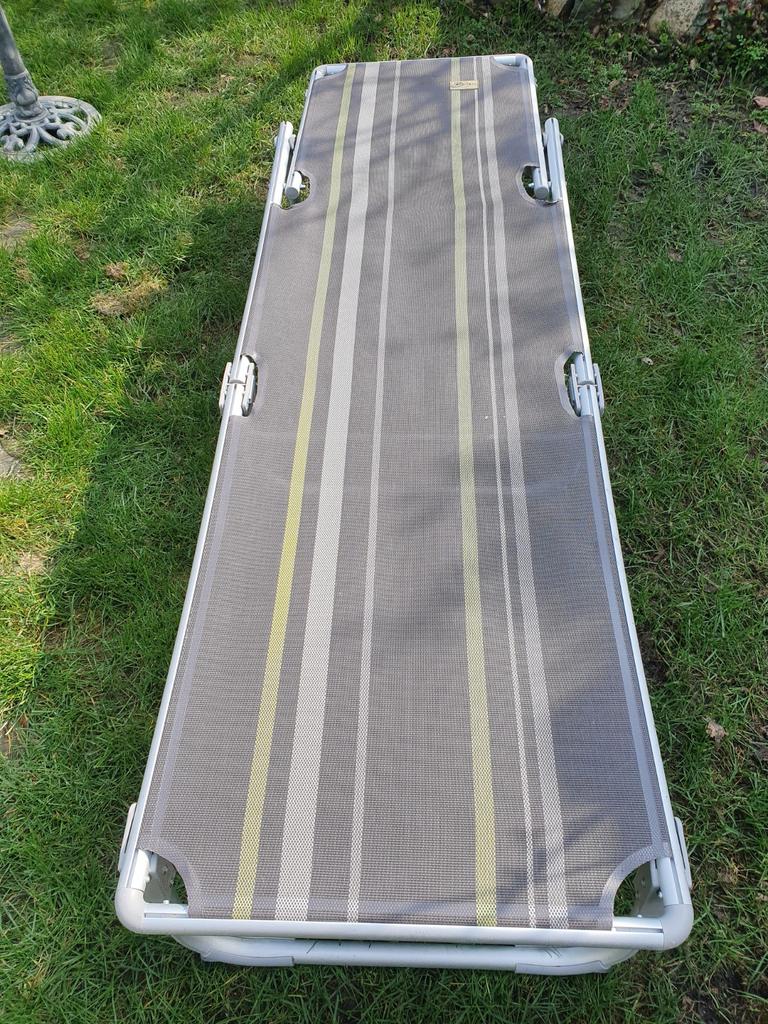 Bardani ligbed/stretcher, Tuin en Terras, Ligbedden, Ophalen, Zo goed als nieuw, Kunststof, Verstelbaar
