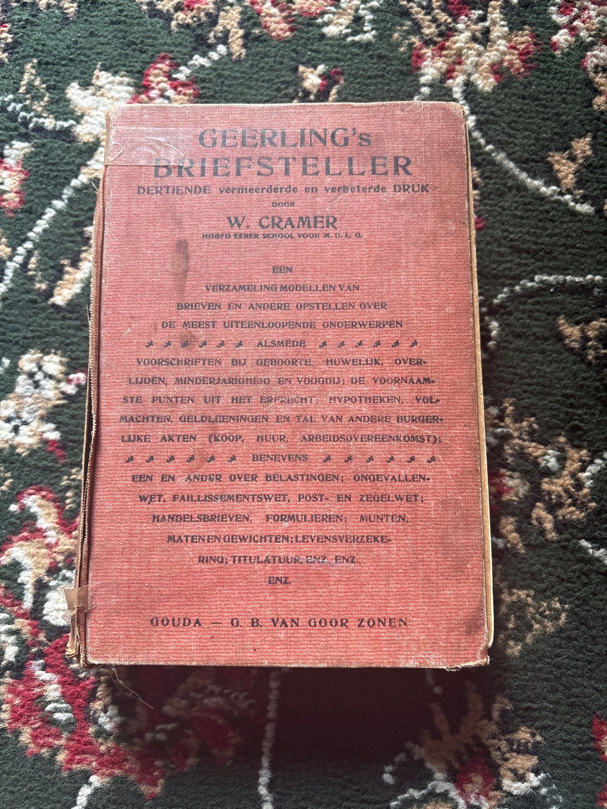 Geerling's Briefsteller - Oude Brievenboek, Ophalen of Verzenden, Gelezen, Overige