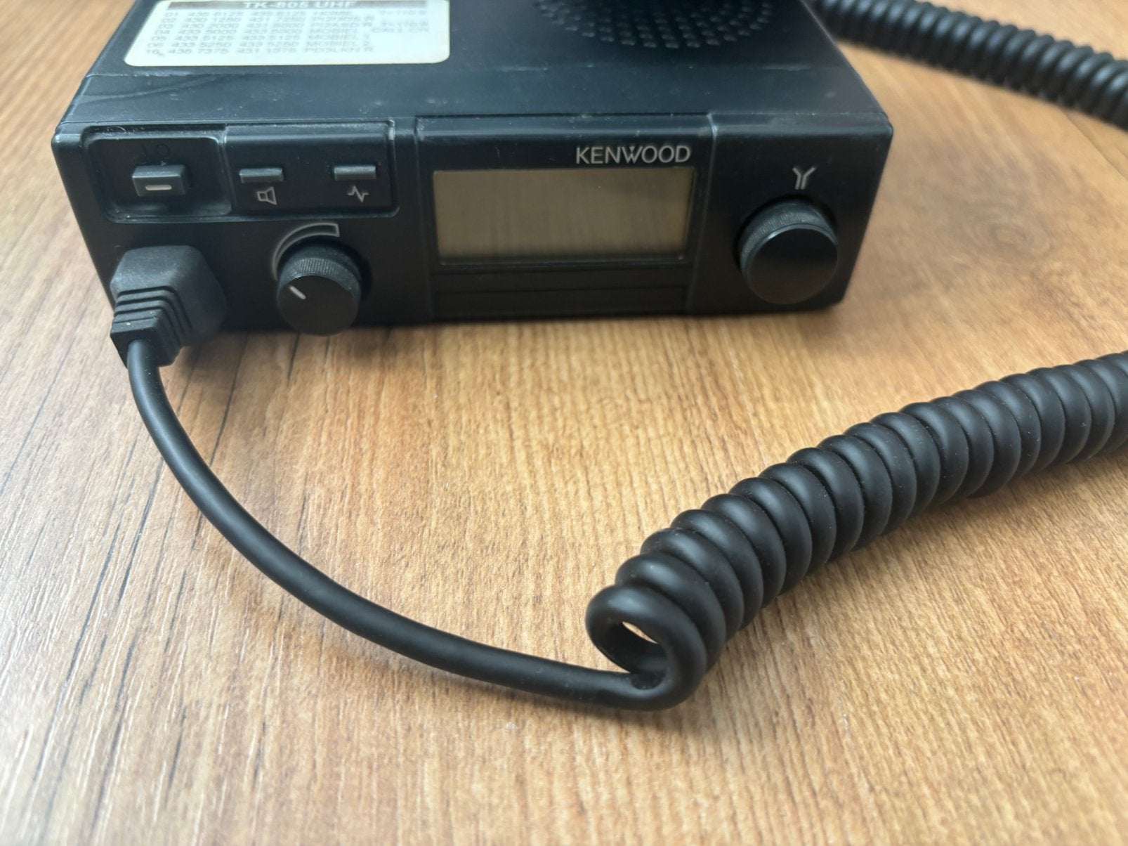 Kenwood TK-805, Ophalen, Gebruikt, Zender en Ontvanger