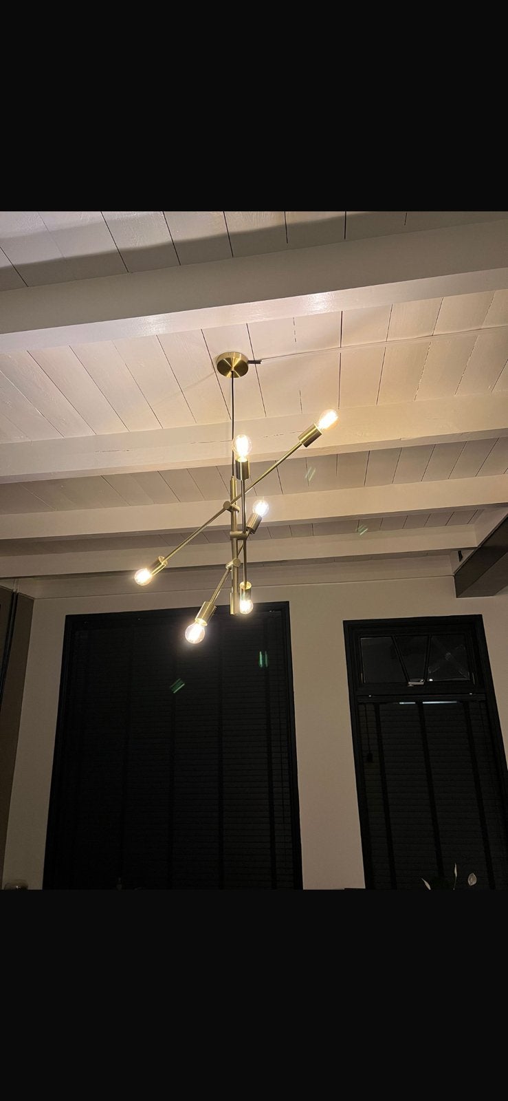Hanglamp messing goud, Ophalen, Zo goed als nieuw