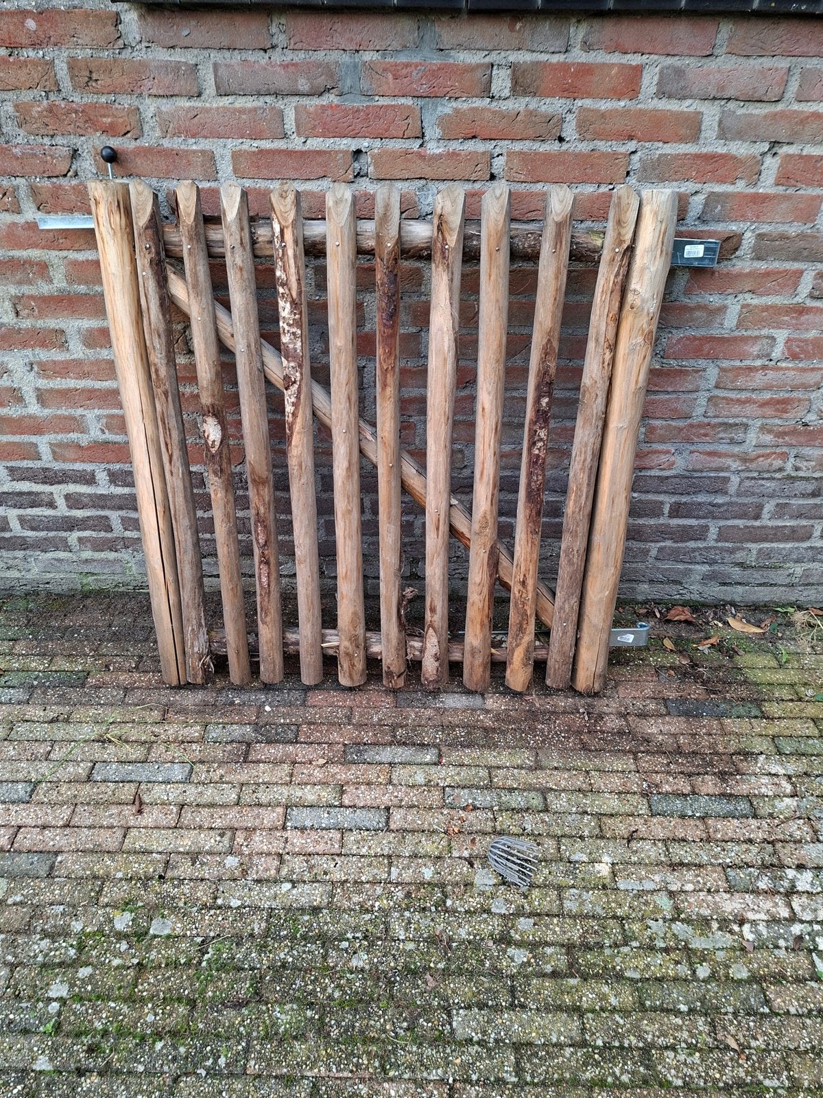 Kastanjehouten schapenhek poort, Tuin en Terras, Ophalen, Zo goed als nieuw, Hout, Tuinhek
