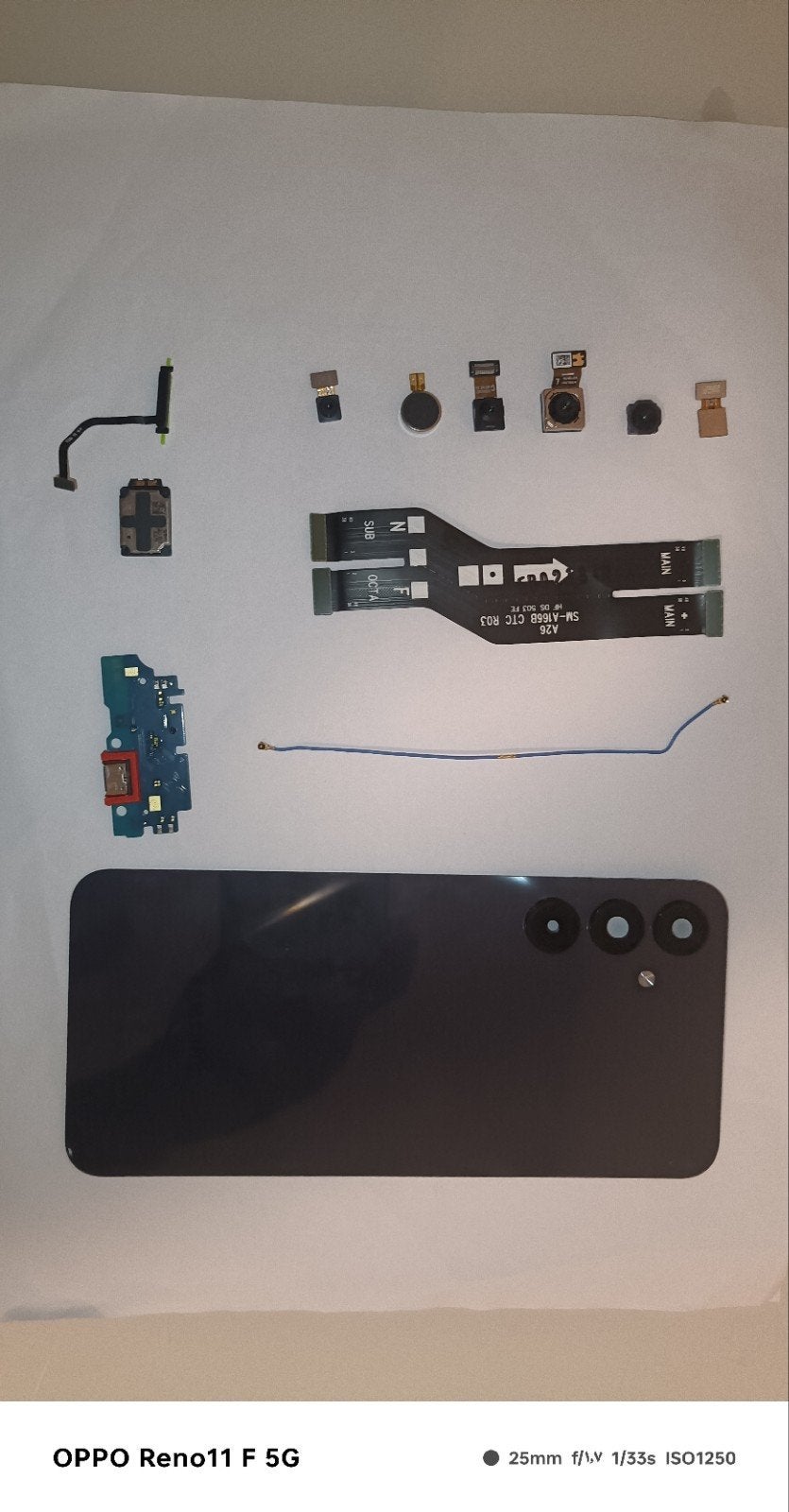 Samsung Galaxy A16 5G onderdelen: camera, flex, achterkant, Ophalen of Verzenden, Gebruikt, Overige typen, Samsung