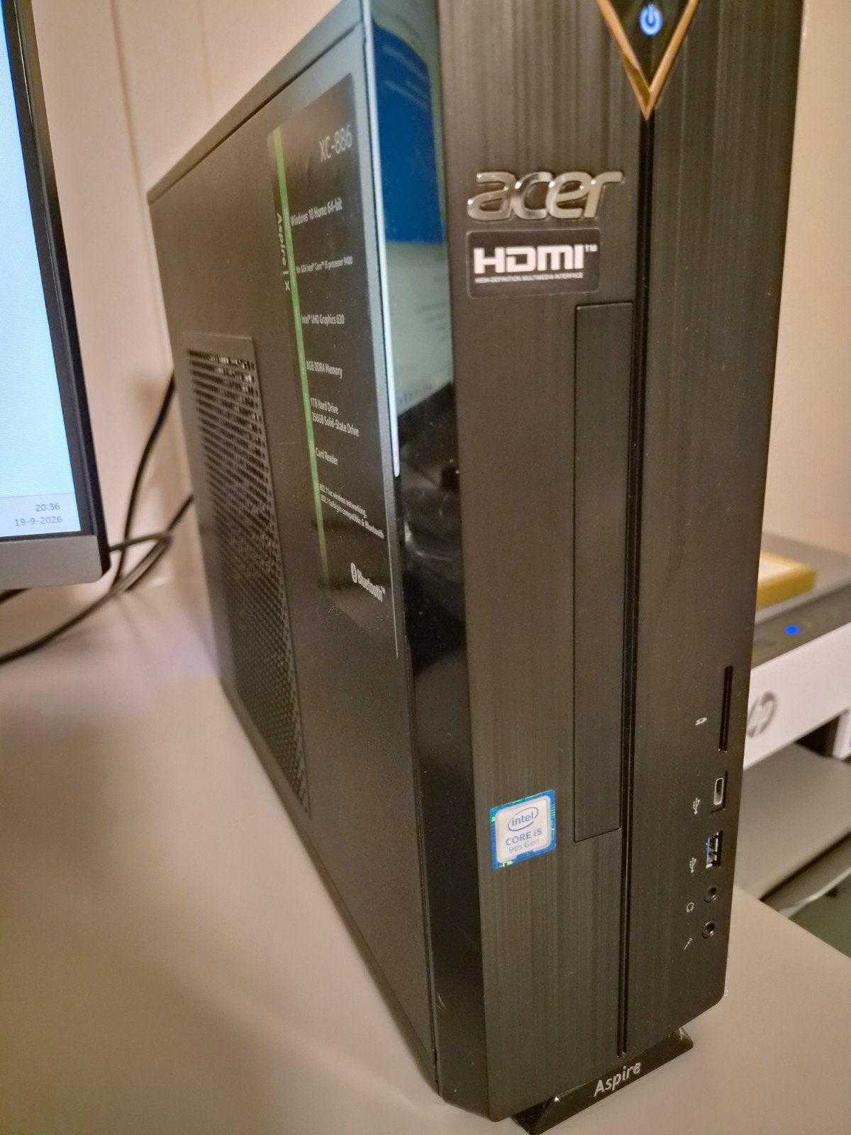 Acer Aspire XC-886 Desktop PC - i5422-, 8GB RAM, 1.25TB, Computers en Software, Gebruikt, 2 tot 3 Ghz, 8 GB, Ophalen of Verzenden
