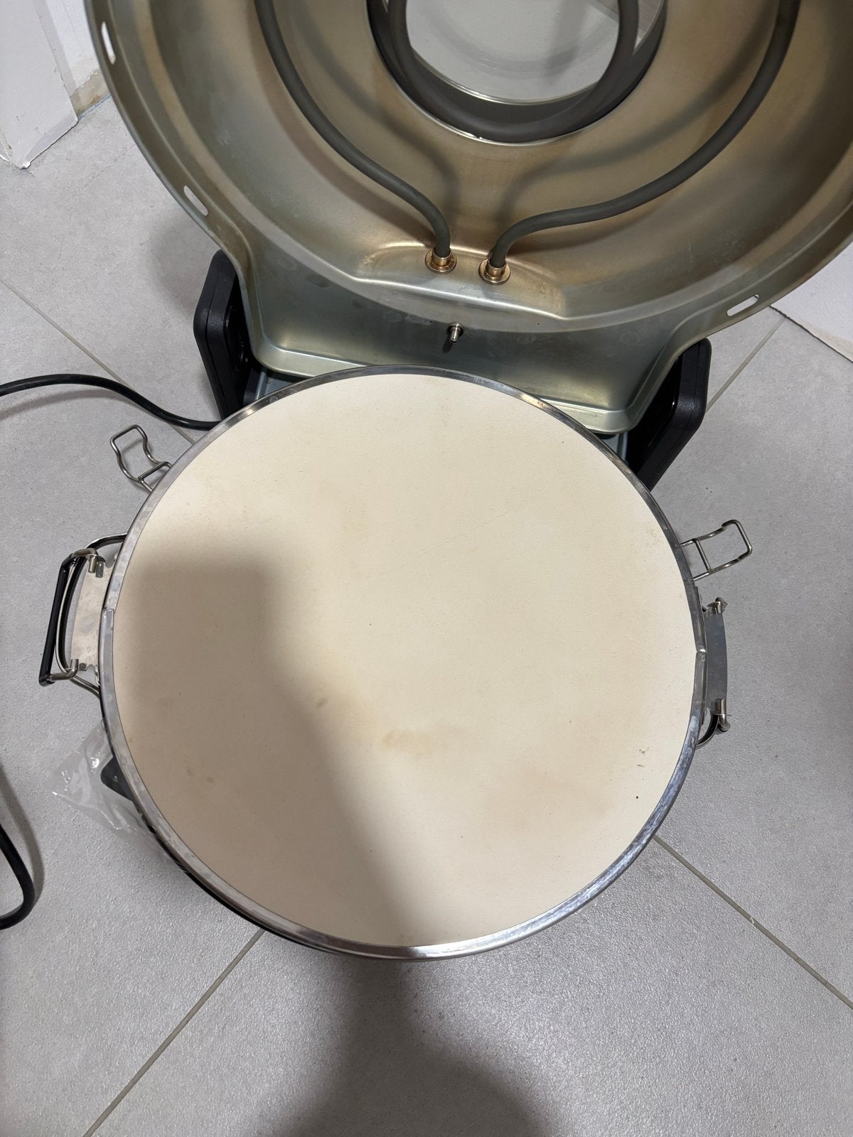 Eratec Tasfirin Pizzaoven - Slechts 1x gebruikt!, Ophalen, Minder dan 45 cm, Pizzaoven, Gebruikt