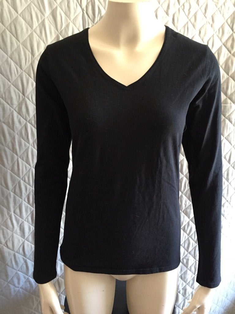 Anni Rolfi longsleeve zwart, maat L (1B12), Tweedehands verkoop, Tweedehands verkoop, Zwart, Ophalen of Verzenden