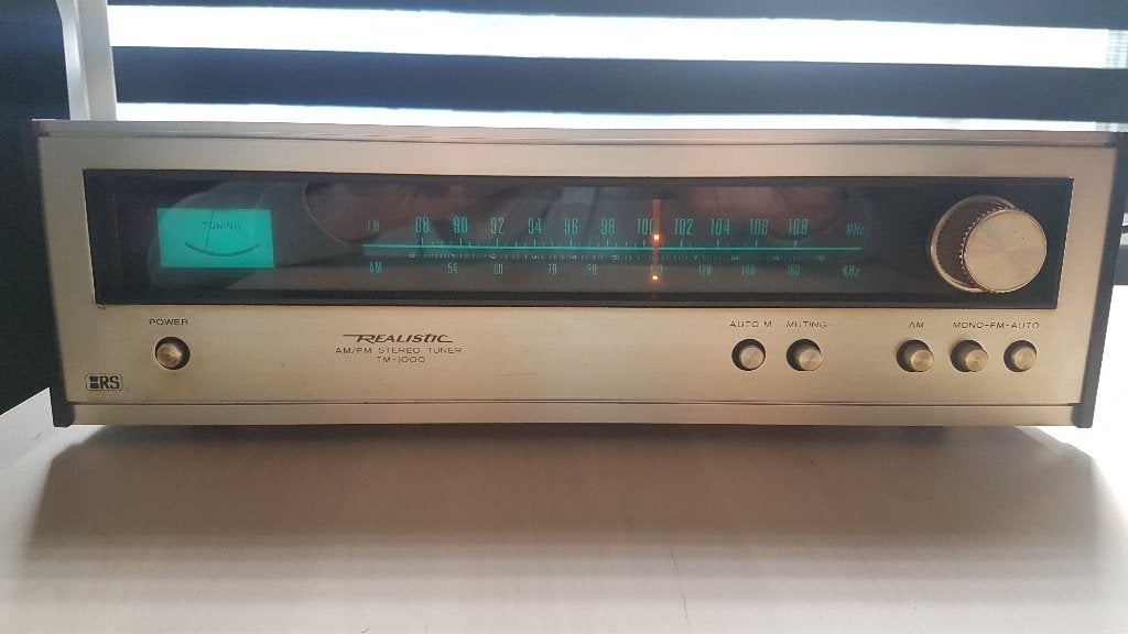 Realistic TM-1000 receiver / tuner, Audio, Tv en Foto, Ophalen of Verzenden, Gebruikt, 120 watt of meer, Overige merken