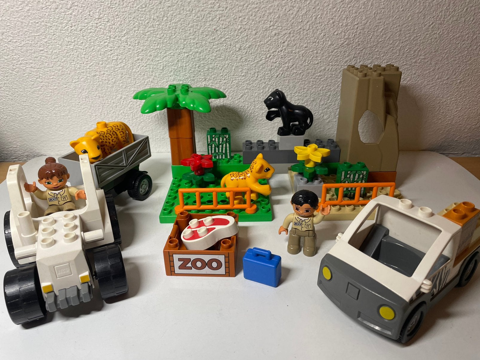 Duplo 4961 Dierentuin Voertuigen, Kinderen en Baby's, Speelgoed | Duplo en Lego, Gebruikt, Ophalen of Verzenden, Compleet, Duplo