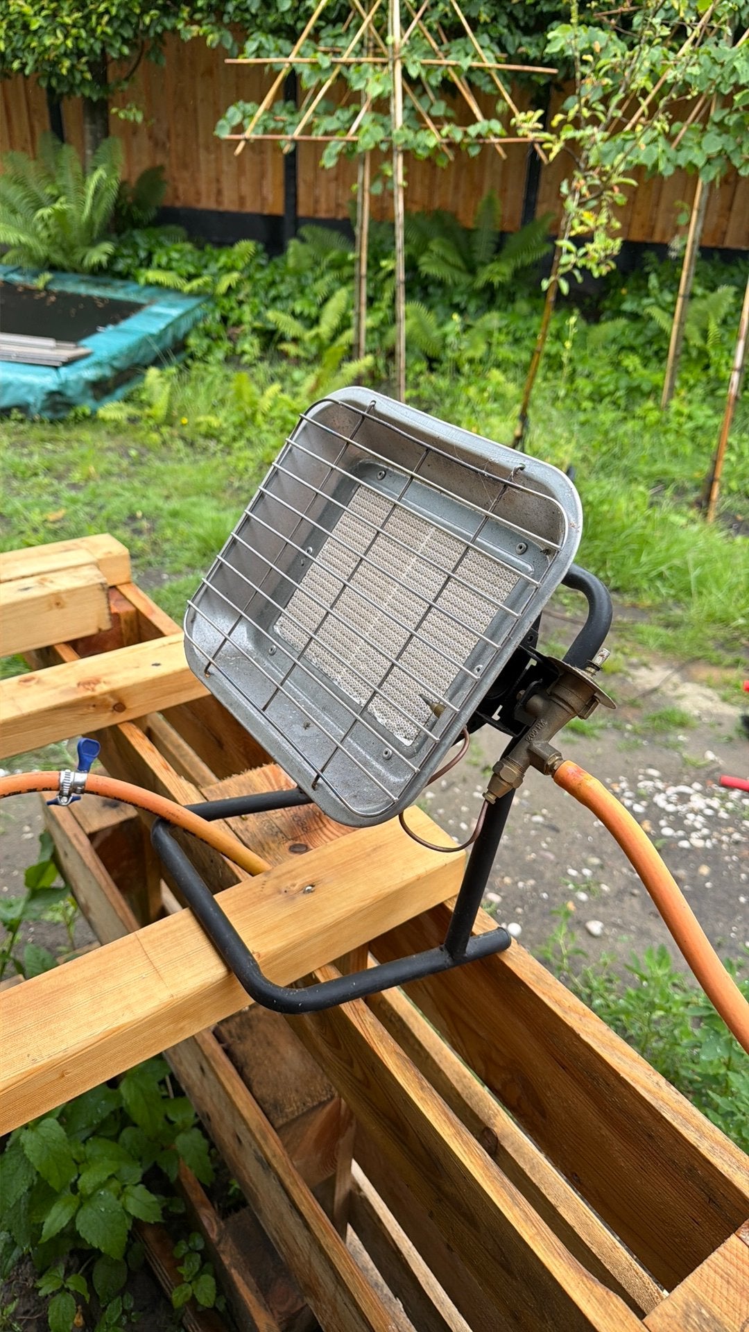 Gimeg gas heater, Caravans en Kamperen, Ophalen of Verzenden, Zo goed als nieuw