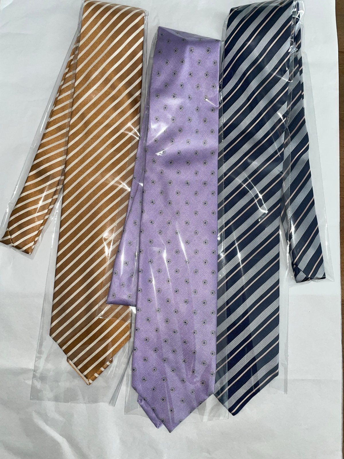 Borrelli Napoli Zijden Dassen - Set van 3, Ophalen of Verzenden, Zo goed als nieuw, Meerkleurig, Met patroon