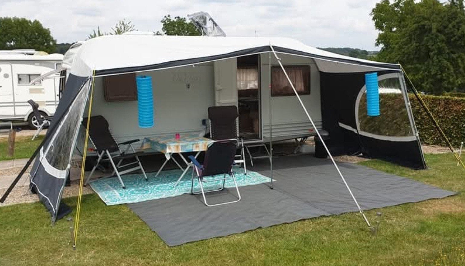 Ten Cate Pamplona Grey. Maat 12, Caravans en Kamperen, Tenten, Ophalen, Zo goed als nieuw, Tot en met 4