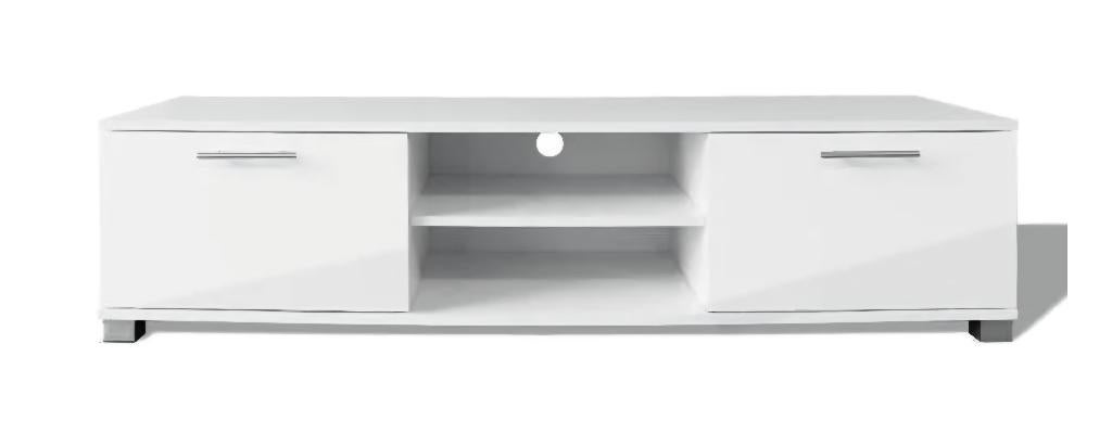 Tv meubel hoogglans wit zwevend, Ophalen, Overige materialen, Minder dan 50 cm, Hoogglans wit