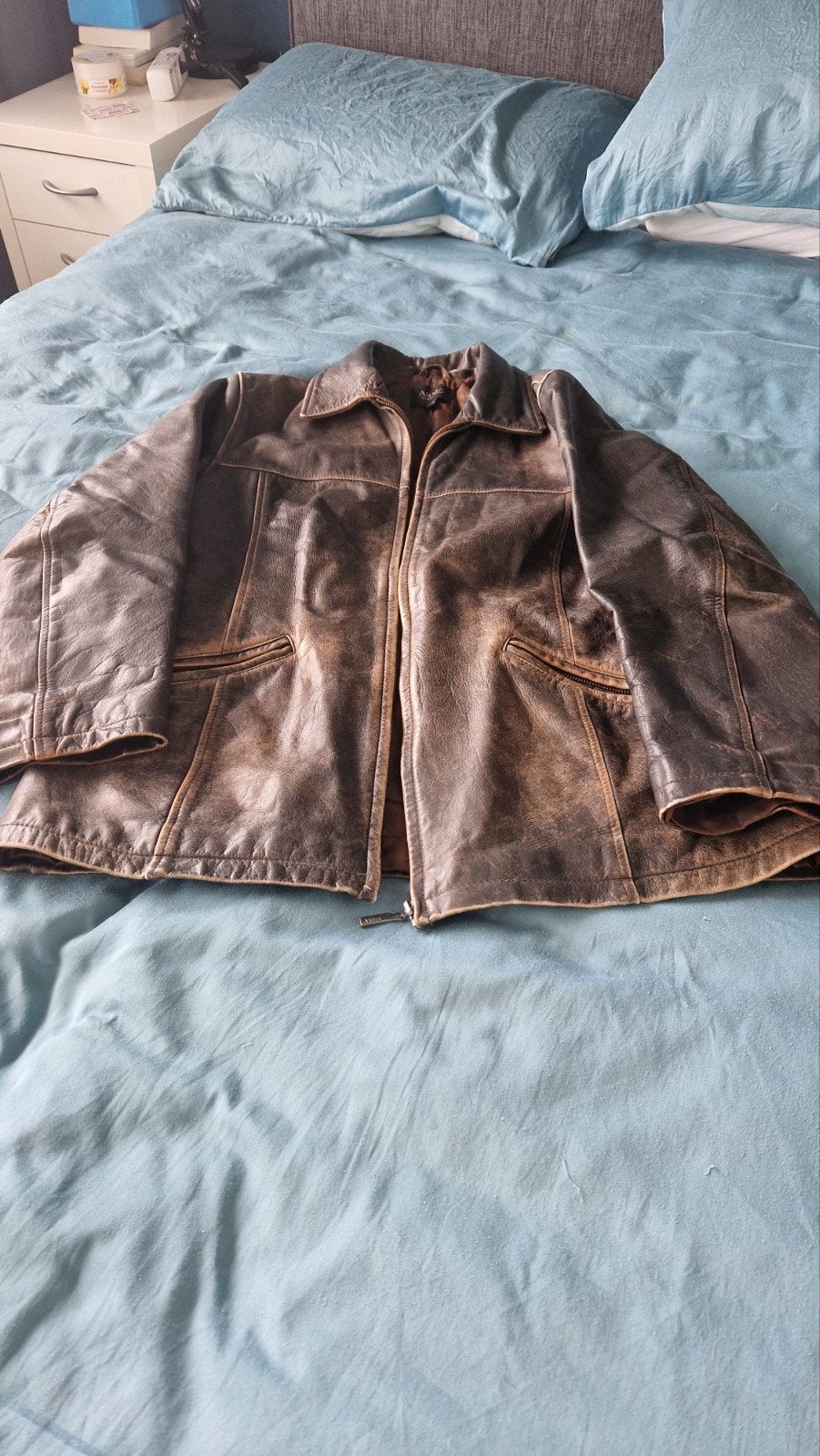 ARMA Leren Jas Dames - Maat 42/44 (L), Bruin, Maat 42/44 (L), Ophalen of Verzenden, ARMA