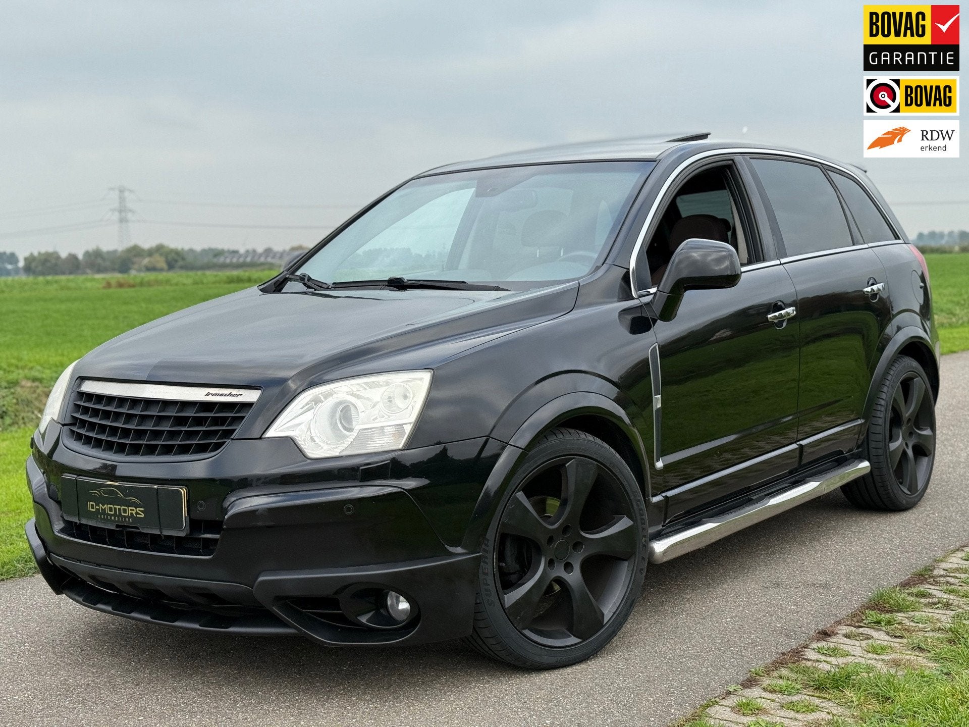 Opel Antara 3.2 V6 Luxe uitvoering Trekhaak Dak vol optie, Auto's, Automaat, 2000 kg, Zwart, Bedrijf