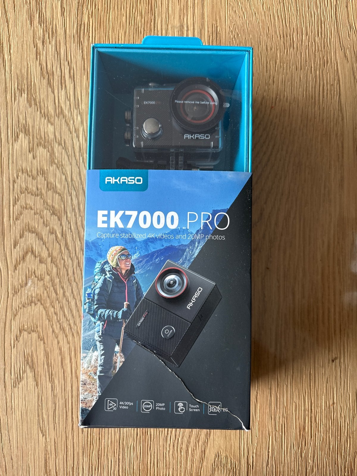 AKASO EK7000 Pro 4K Action Camera - Nieuwstaat, Ophalen of Verzenden, Zo goed als nieuw, Overige merken