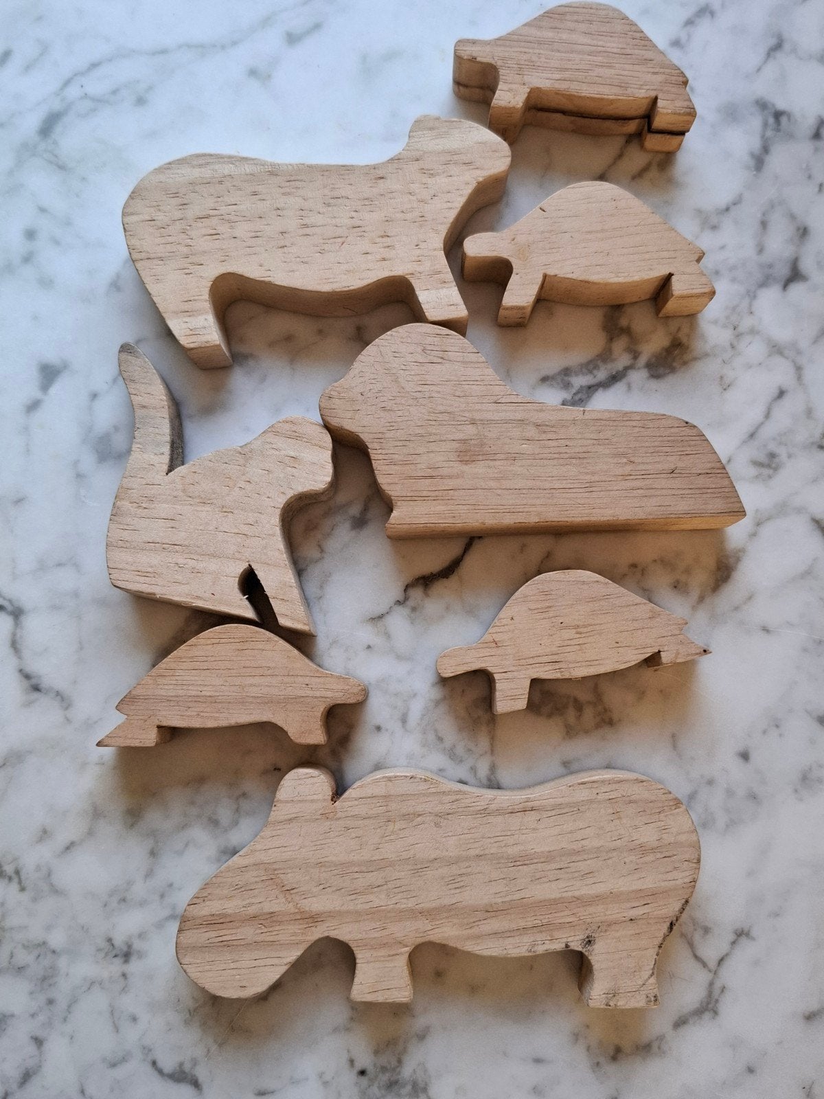 houten dieren figuren Waldorf seizoenstafel, Verzenden, Gebruikt