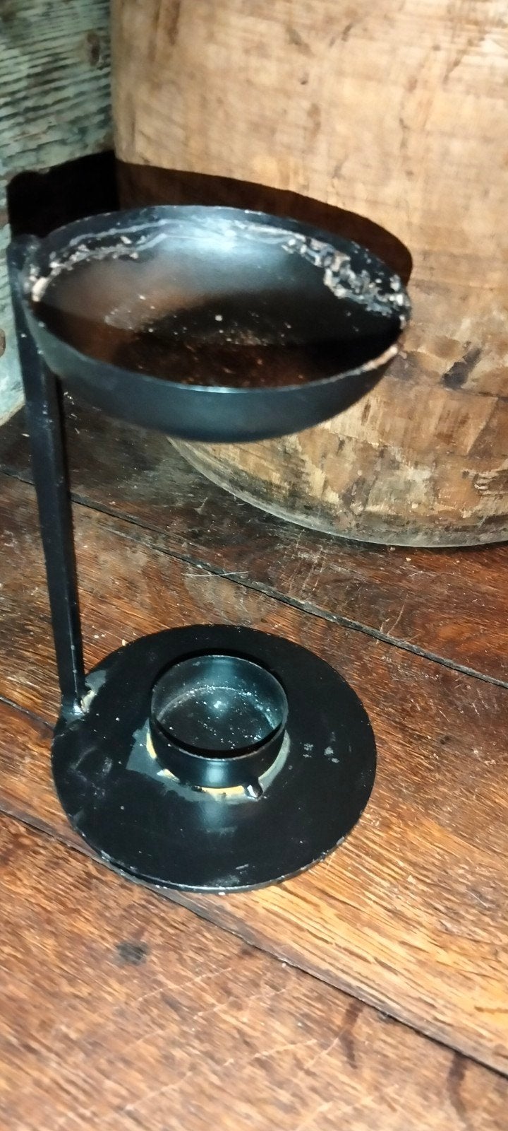 Ijzeren kandelaar geurbrander geur brander oliebrander 1, Ophalen of Verzenden