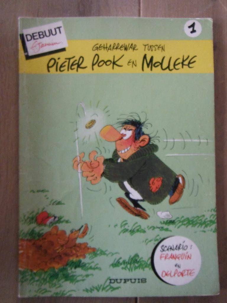 Geharrewar tussen Pieter Pook en Molleke. Nr 1. 1981., Eén stripboek, Ophalen of Verzenden, Gelezen