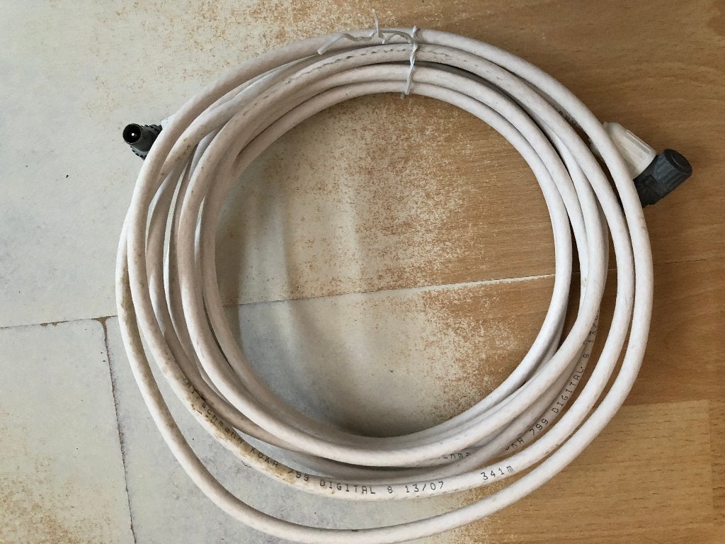 Hirschmann KOKA 799 COAX-kabel multimedia 5m, Ophalen of Verzenden, Zo goed als nieuw, 5 tot 10 meter, Coaxiale kabel