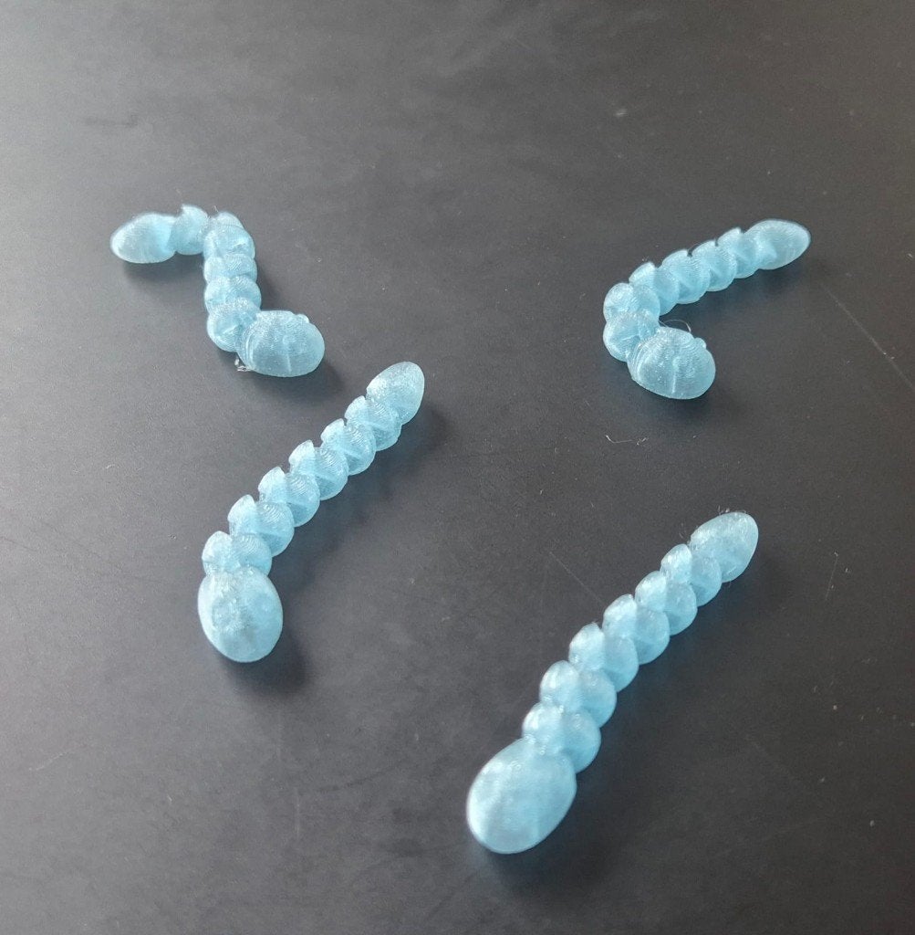 Grappige beweegbare 3D-wormpjes!, Ophalen of Verzenden, Nieuw