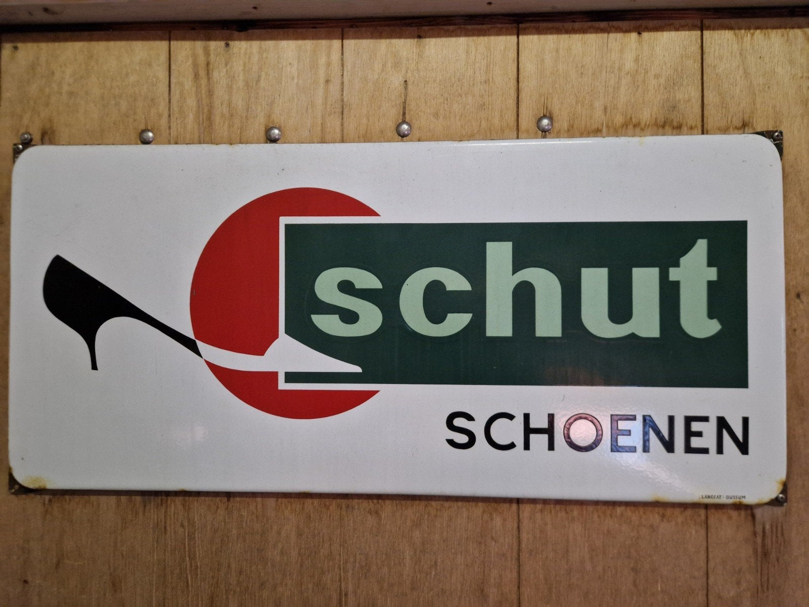 emaille reclame bord, Ophalen of Verzenden, Zo goed als nieuw, Reclamebord