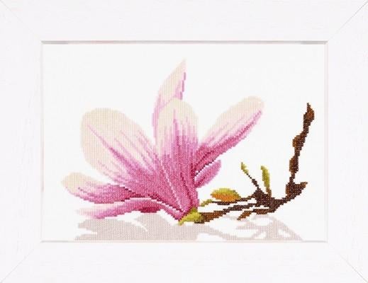Borduurpakket Magnoliatak met bloem pn0008162 35109, Geen, Geen, Nieuw, Ophalen of Verzenden