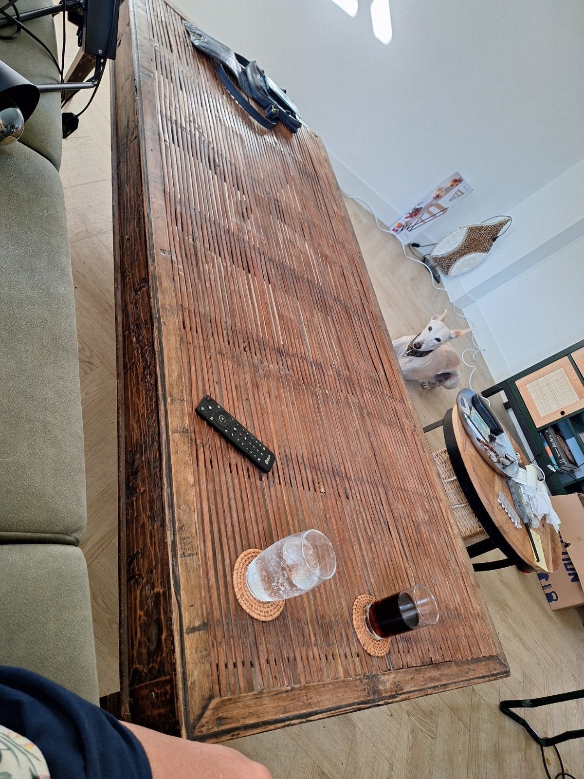indische salontafel, Ophalen, Gebruikt