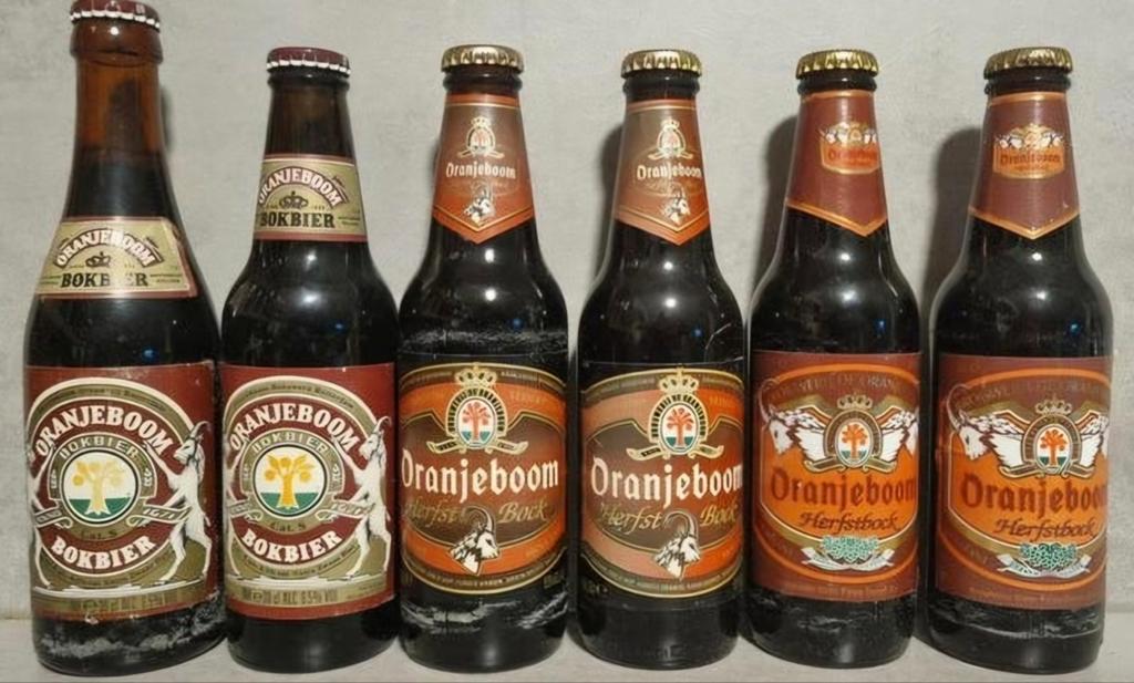 6x Oranjeboom Bokbier / Herfstbock 30cl – jaren ’88–’98, Verzamelen, Ophalen of Verzenden, Zo goed als nieuw, Flesje(s), Oranjeboom