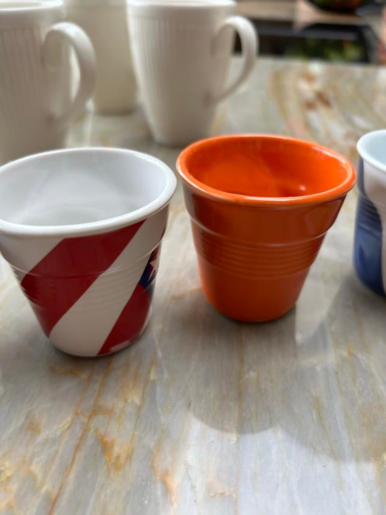 Revol Espresso Kopjes - Set van 6 Verschillende Kleuren, Ophalen of Verzenden, Steen/keramiek, Meerkleurig, Overige typen