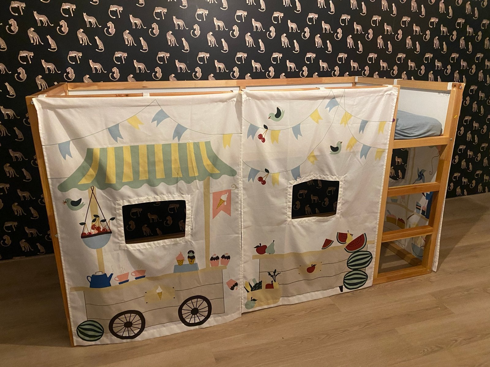 Kura bed met speeltent, Ophalen, 85 tot 100 cm, Gebruikt, Hoogslaper of Stapelbed