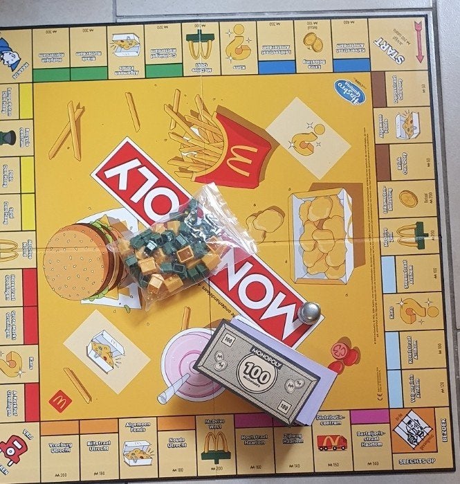 Monopoly McDonald's Editie - Niet compleet, Ophalen of Verzenden, Gebruikt