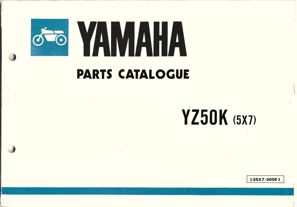 Yamaha YZ50 K Parts List onderdelen (2261z), Ophalen of Verzenden, Zo goed als nieuw