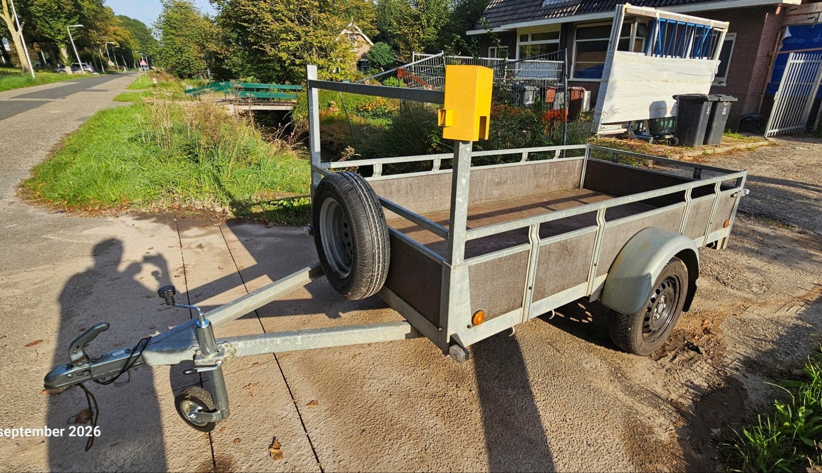 NETTE AANHANGER 130x260 DIRECT BESCHIKBAAR, Ophalen of Verzenden, Gebruikt