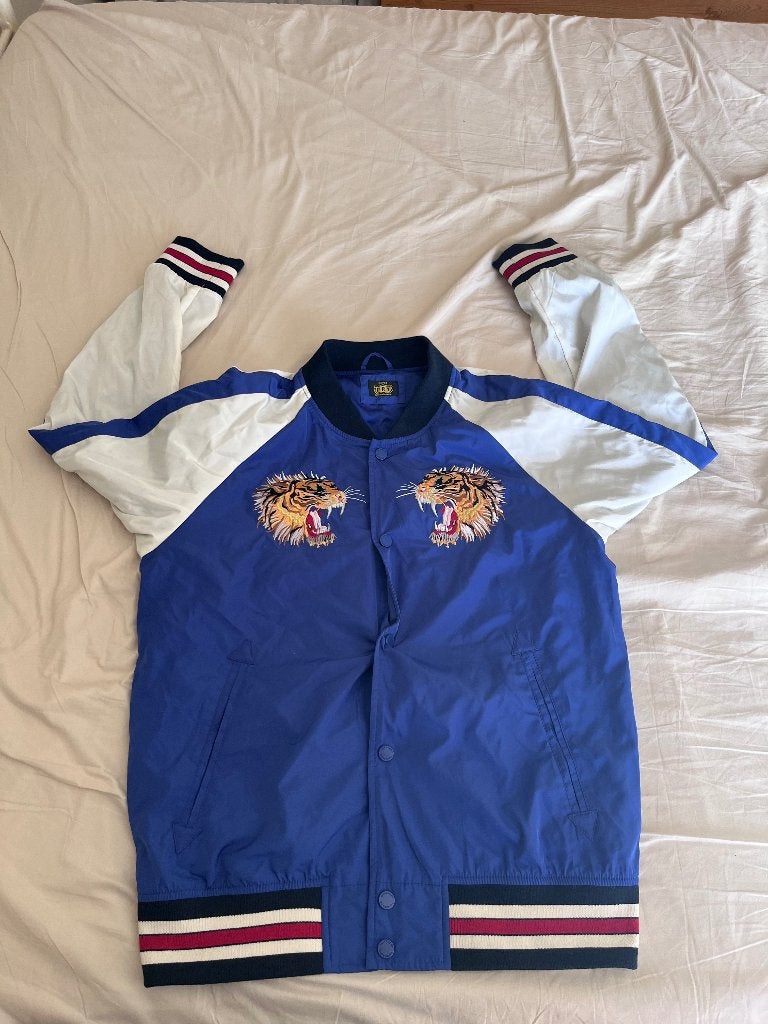 Superdry tussenjas, Kleding | Heren, Blauw, Maat 56/58 (XL), Ophalen of Verzenden, Zo goed als nieuw