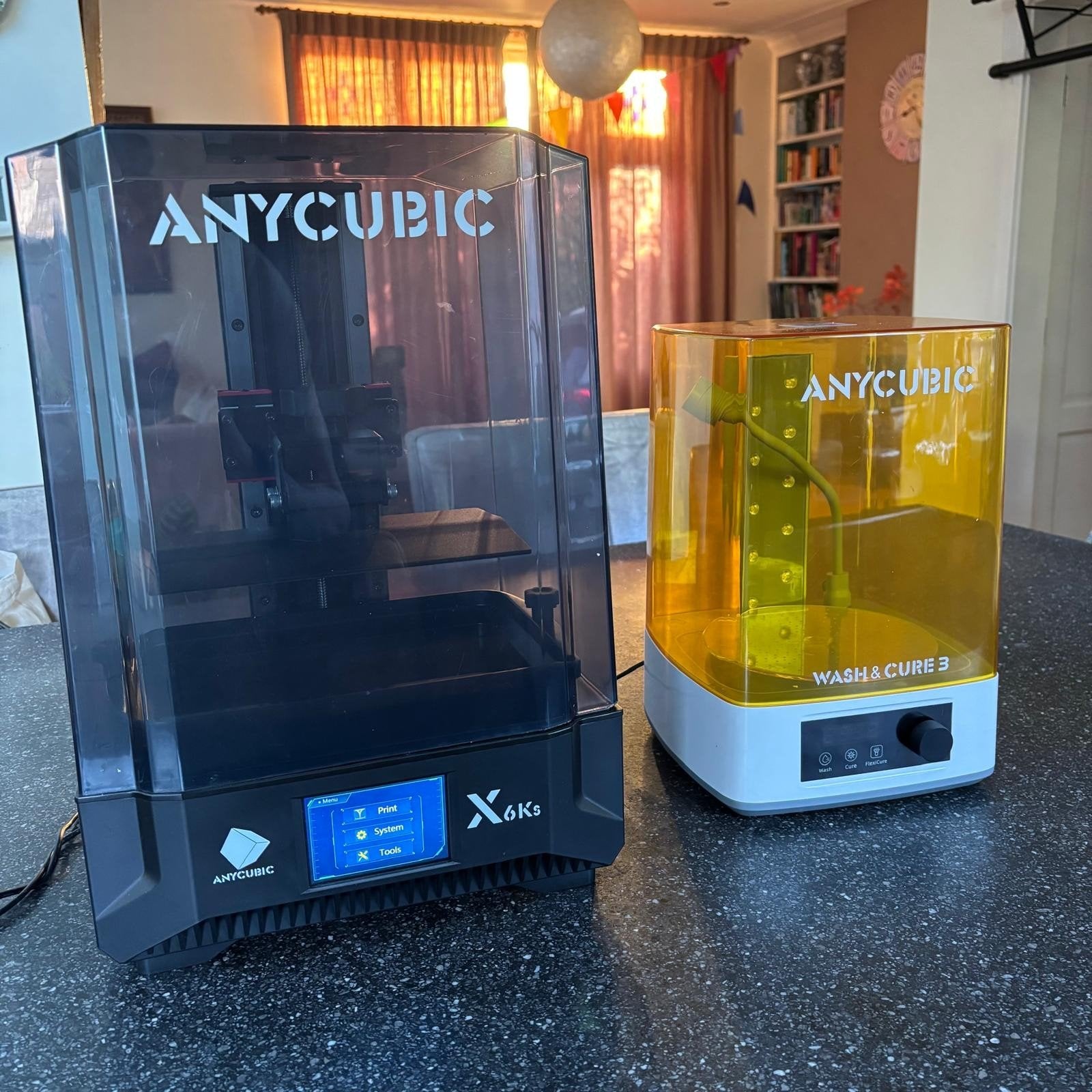 3d printer met wash en cure station, 3d printer resin, Ophalen of Verzenden, Zo goed als nieuw