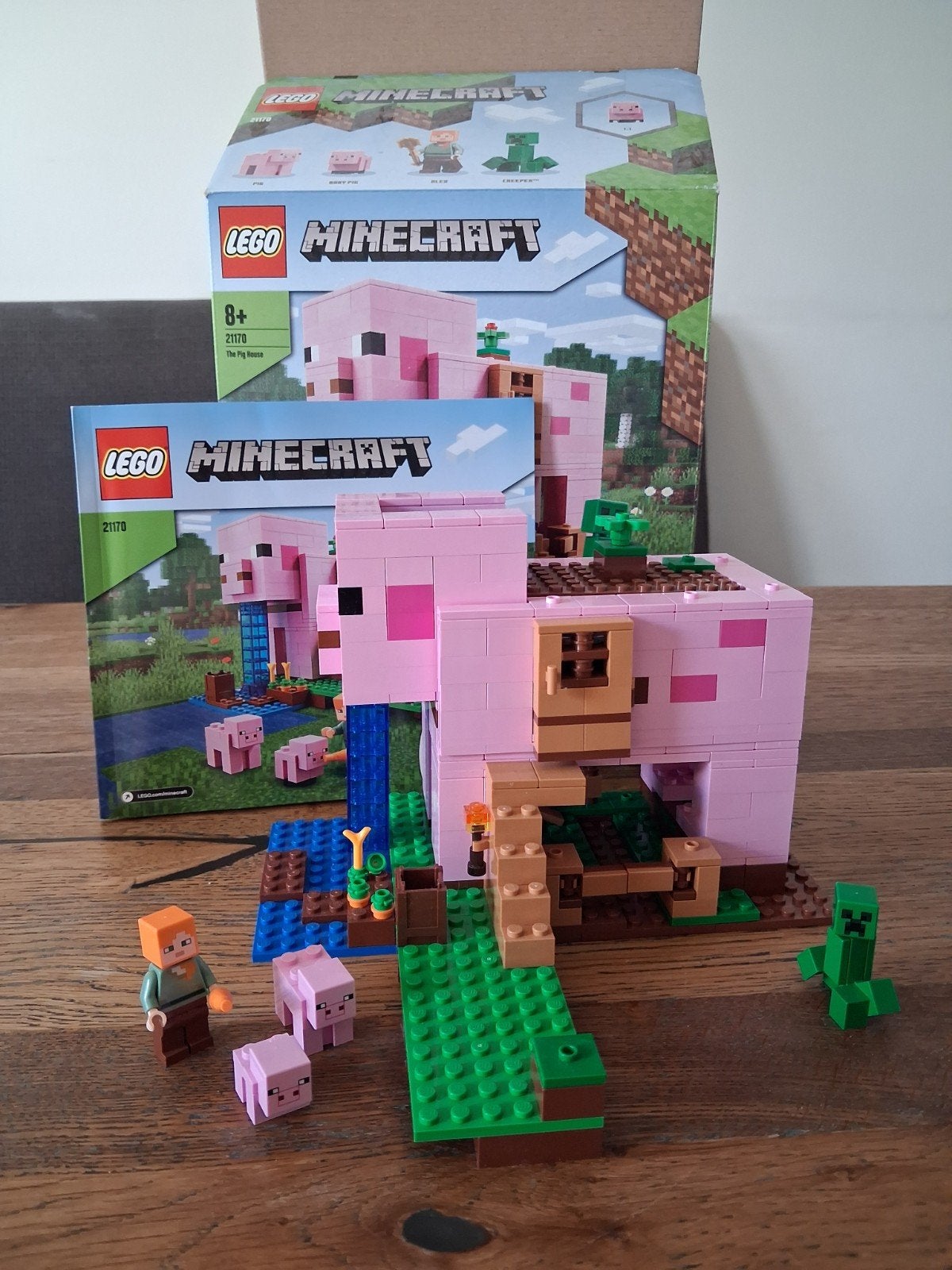 LEGO Minecraft 21170 The Pig house, Minecraft, Lego, Ophalen of Verzenden, Zo goed als nieuw