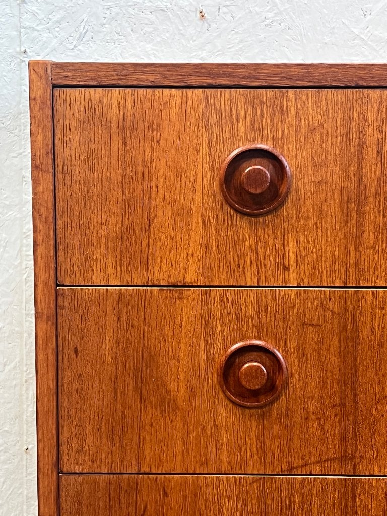 Vintage teakhouten ladekast, Zweden 1970's, Huis en Inrichting, Ophalen, Gebruikt, 5 laden of meer, 100 tot 150 cm