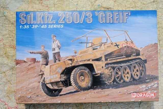Dragon 6125 - Sd.Kfz. 250/3 Ausf. A "Greif" Modelbouwkit, Overige merken, Tank, 1:32 tot 1:50, Nieuw